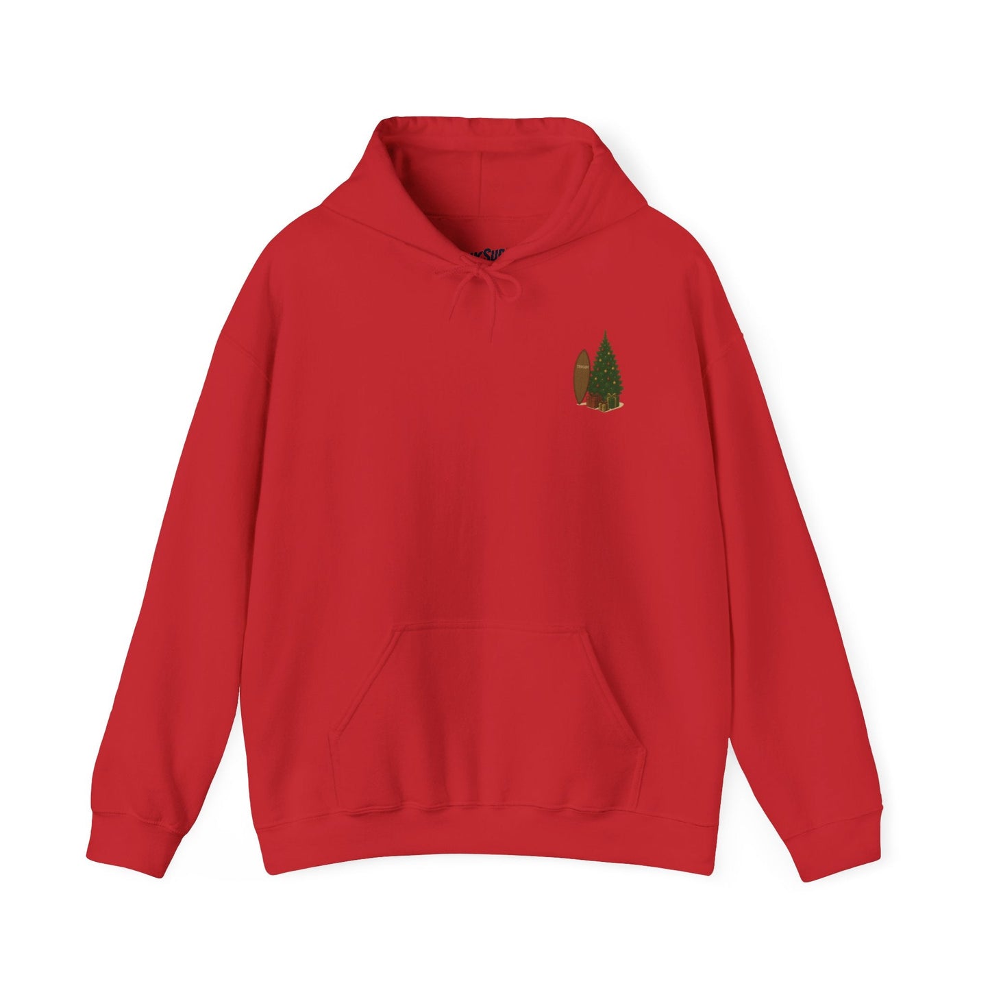 Cozy Holiday Sweatshirt with Christmas Tree Design Printify