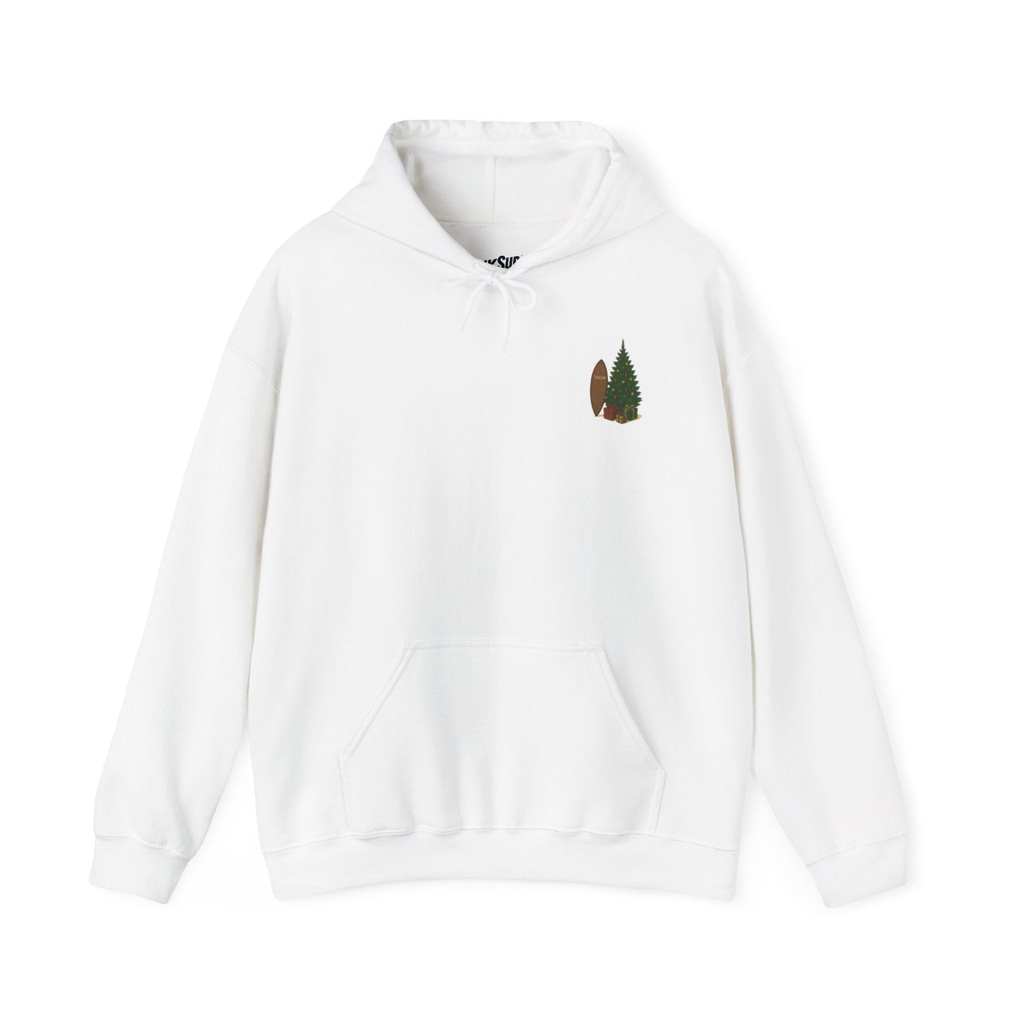 Cozy Holiday Sweatshirt with Christmas Tree Design Printify