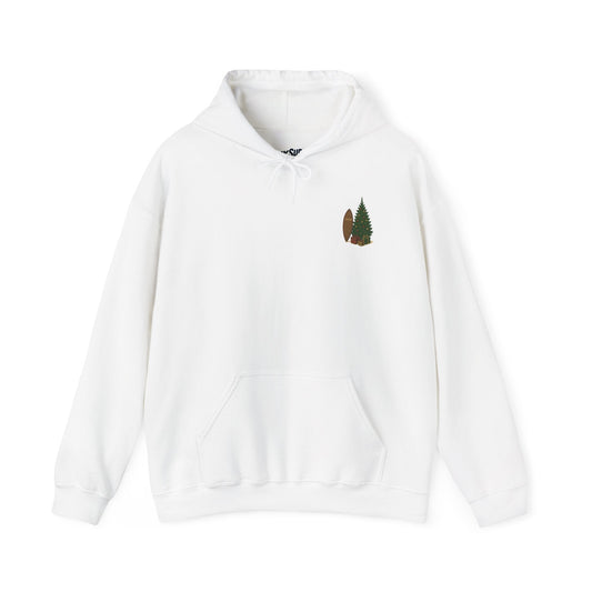 Cozy Holiday Sweatshirt with Christmas Tree Design Printify