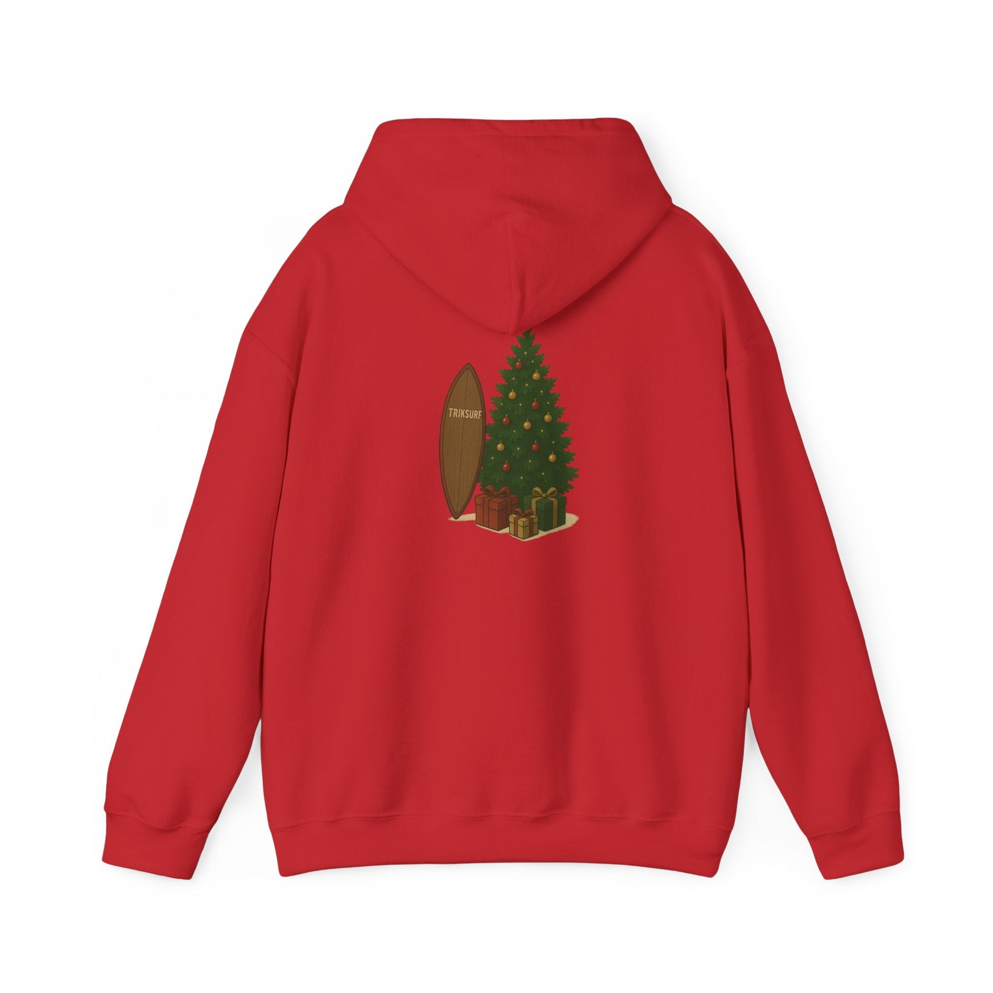 Cozy Holiday Sweatshirt with Christmas Tree Design Printify