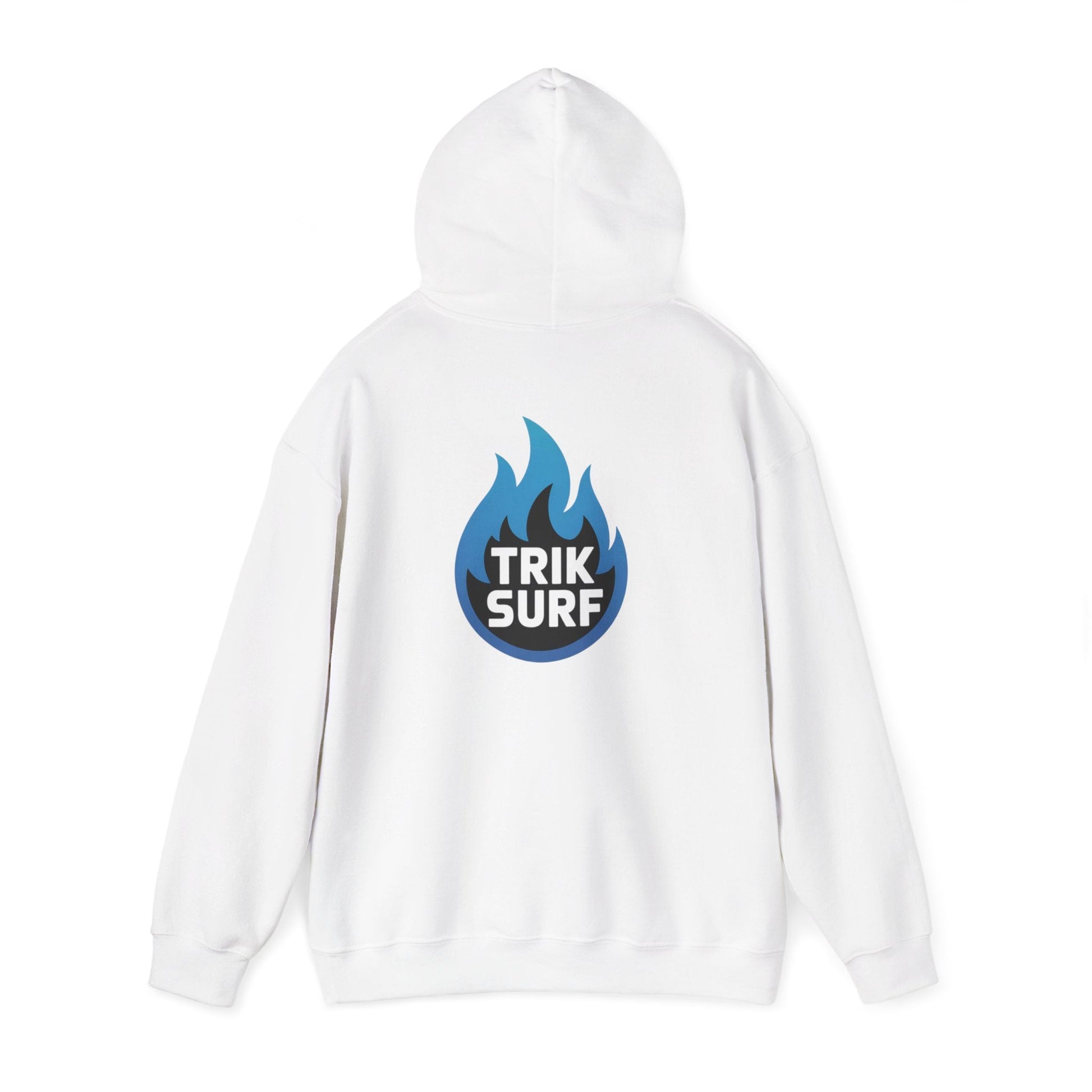 TRIK SURF Hoodie – Unisex Heavy Blend™ | Perfect for Surf Lovers, Casual Wear, Beach Days, Gift for Water Sports Enthusiasts Printify