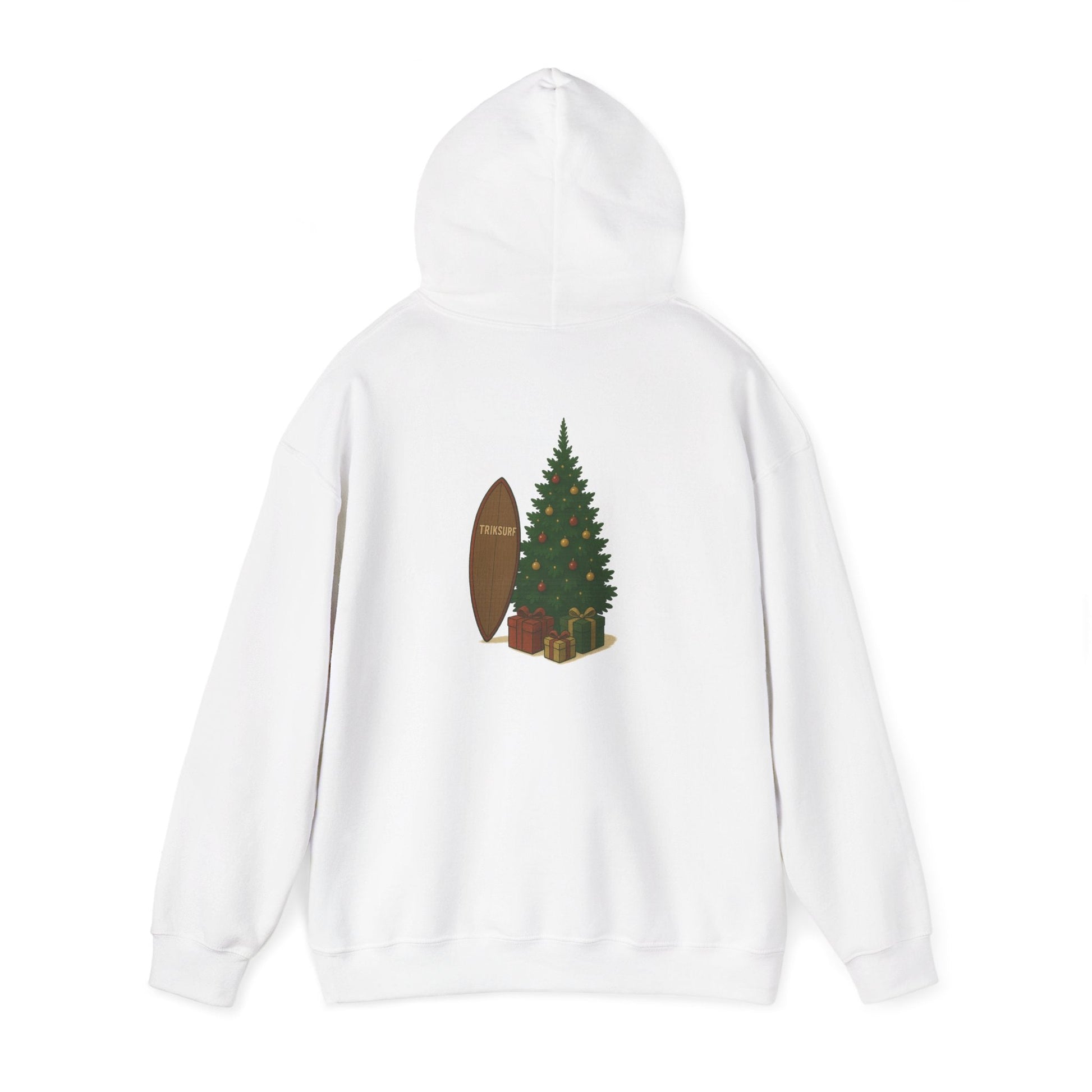 Cozy Holiday Sweatshirt with Christmas Tree Design Printify