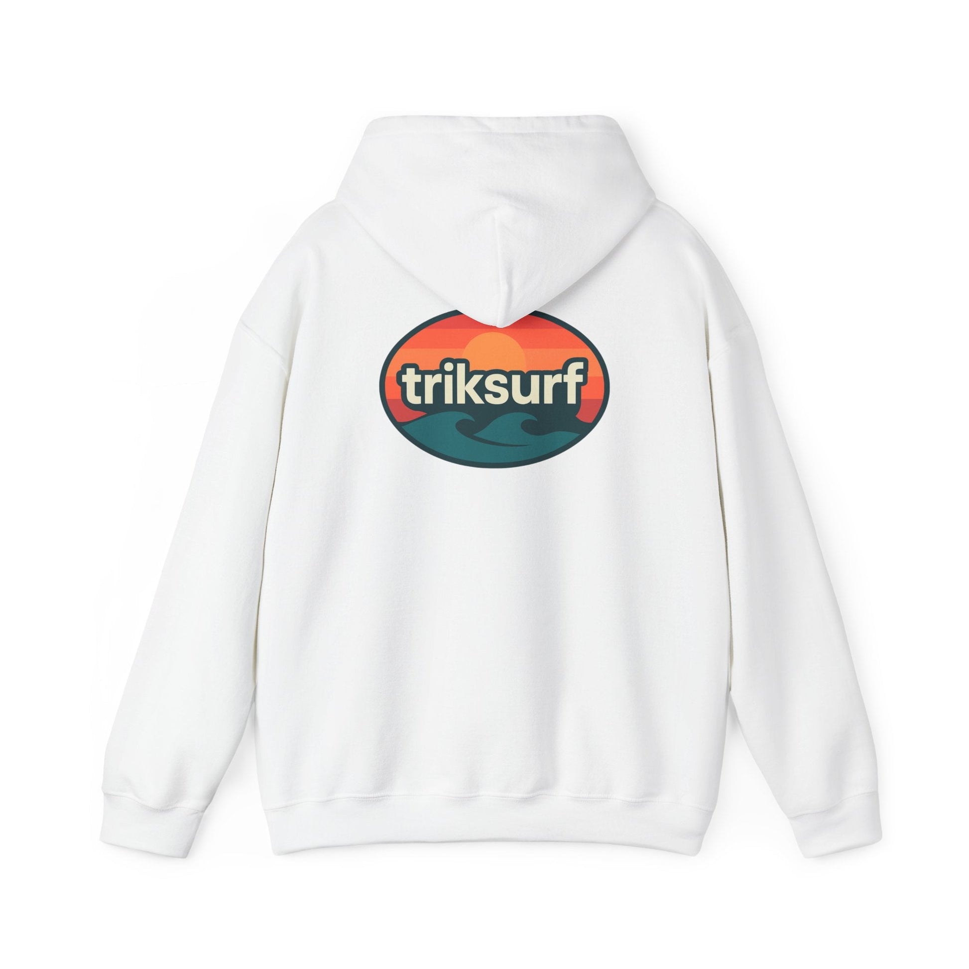 Surf-Inspired Unisex Hooded Sweatshirt, Cozy Beachwear, Summer Essentials, Outdoor Adventure Gear, Gift for Surfers Printify