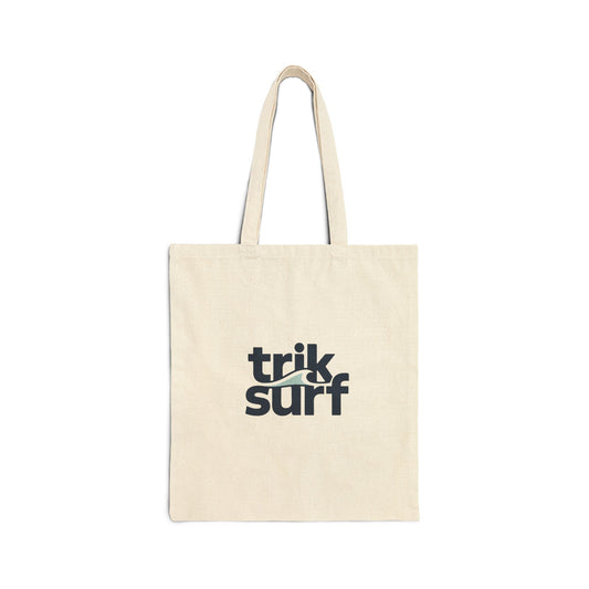 Surf Logo Canvas Tote Bag — Trik Surf Eco-Friendly Beach Tote Printify
