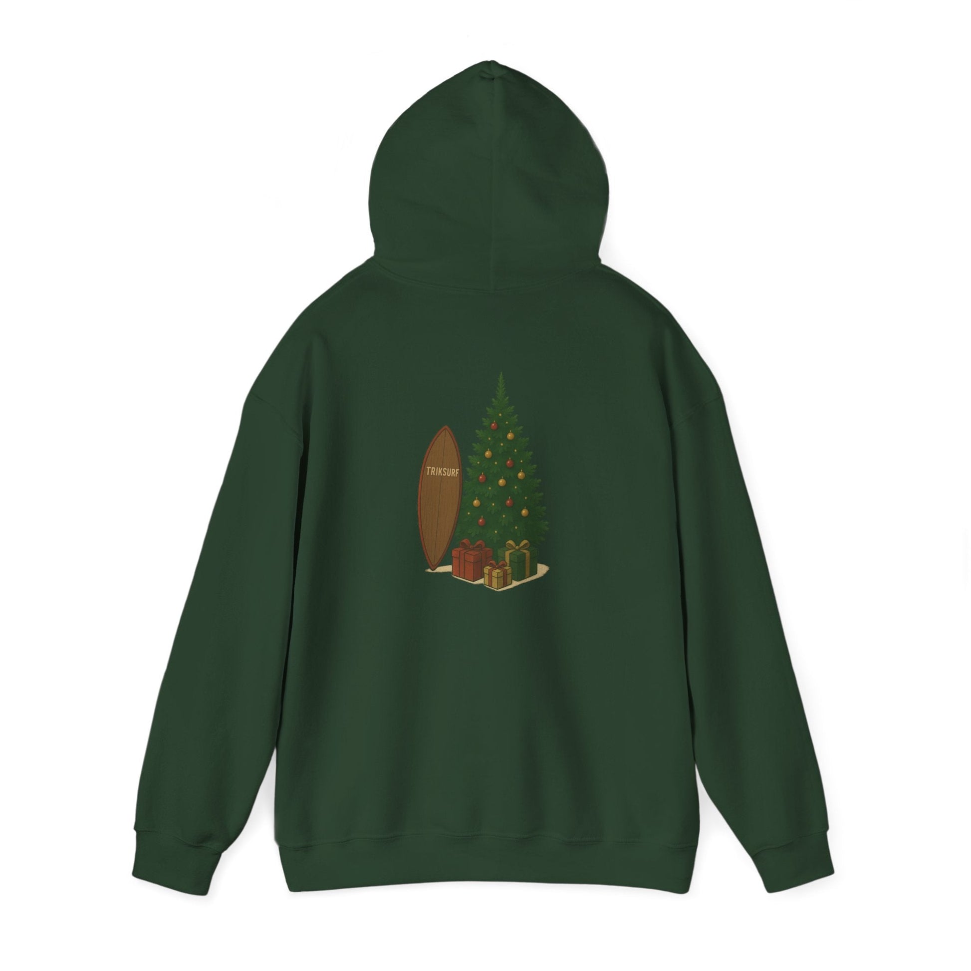 Cozy Holiday Sweatshirt with Christmas Tree Design Printify