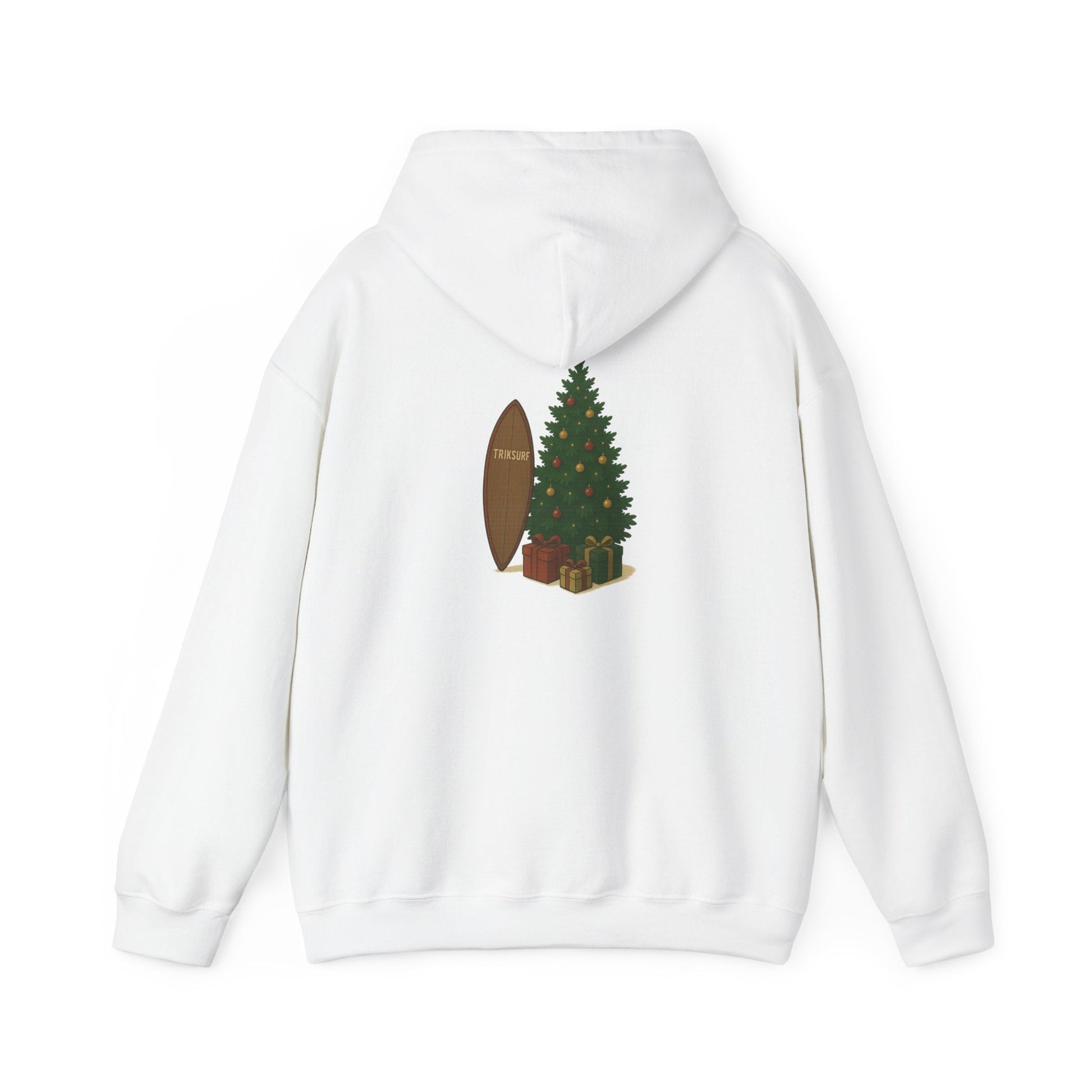 Cozy Holiday Sweatshirt with Christmas Tree Design Printify